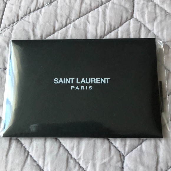SOLD! NWT YVES Saint Laurent Monogram Wallet in Grey - Picture 9 of 10